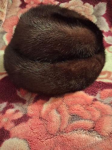 kişi qış geyimleri: Norka, xəz papaq, İşlənmiş, rəng - Qəhvəyi — 4