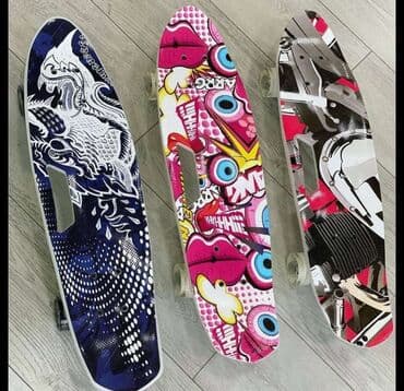 детские самокаты с родительской ручкой: Pennyboard Skeybord, Kaykay, Skeyt və Pennyboardlar🛹 🔹Hər növ və hər — 1