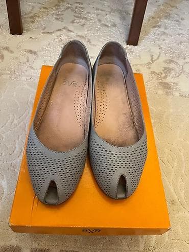 gön dəri: BVR qadın baletkaları Razmer 37 - Model: Açıq burunlu (peep-toe) — 1