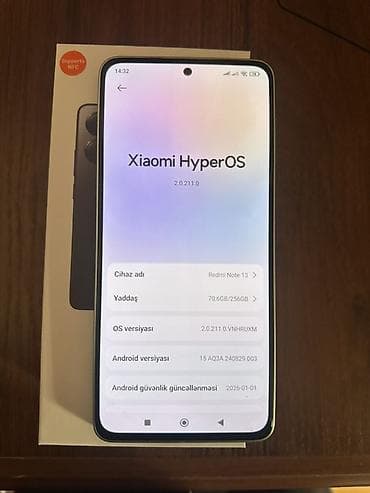 c4 b0phone x: Redmi Note 13, 256 GB, rəng - Yaşıl — 2