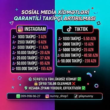 tiktok level: Sosial media xidmətləri – qarantili izləyici artırılması Platformalar — 1