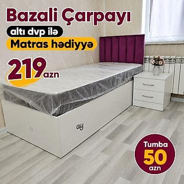 mebel taxt: Tək nəfərlik çarpayı – endirimli - Qiymət: 150₼ (bazalı model 220₼) - — 8