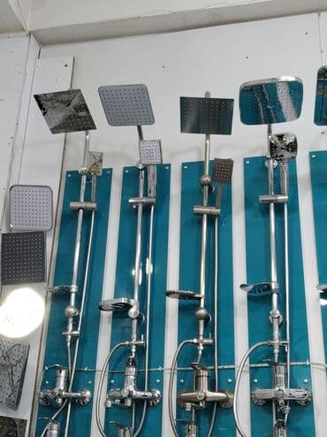 düş: Duş sistemi dəstləri - Üst yağış duşu: kvadrat və düzbucaqlı — 1