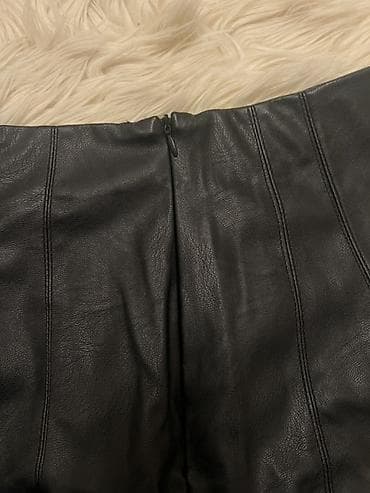 qisa etek: Mini Ətək, Terranova, Dəri, XS — 4