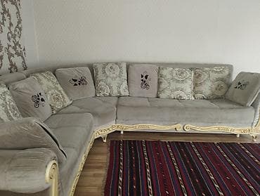 stul ikinci əl: Künc divan, İşlənmiş, Açılan, Bazalı, Vеlur parça, Çatdırılma yoxdur — 3