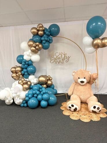 Balon dekorasiyası və tematik bəzək paketi - Rəng palitrası: tünd