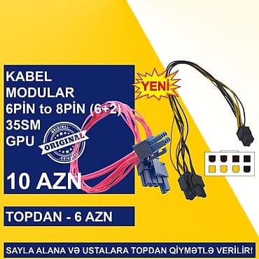kompüter alisi: Kabellər "6PİN MALE to 8PİN MALE/MOLEX/SATA Original” SAYLA ALANA VƏ — 3