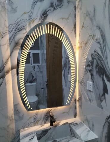 hamam güzgüləri: Зеркало Настенное, Для ванной, С подсветкой — 1