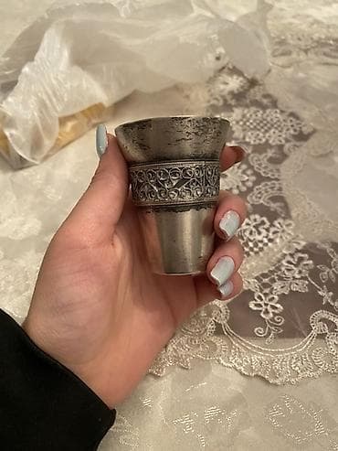 bal qabi: Qədəhlər, rəng - Gümüşü, Metal, 1 əd — 2