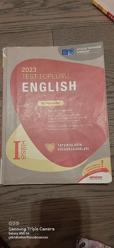İngilis dili Testlər 11-ci sinif, DİM, 1-ci hissə, 2023 il