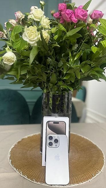 iphone 6 ekran: IPhone 15 Pro, Gümüşü, Face ID — 3