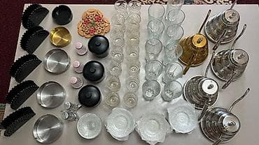 zeleniy cay: Kafe/restoran üçün masaüstü ləvazimat dəsti Tərkib: - Paslanmayan — 4