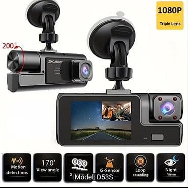 iphone x adapter: ZKCAMSPY avtomobil DVR – Model D53S 2 KAMERA - 1080P Full HD qeyd - — 1