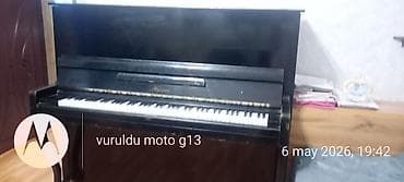 piano qiymətləri: Кубань ( KUBAN) markası Upright pianino – klassik qara korpuslu model — 6
