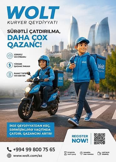 evde paketleme ışı bakı: Sürücü-kuryer tələb olunur, Şəxsi nəqliyyat vasitəsi ilə, Həftəlik ödəniş, Təcrübəsiz — 1
