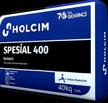 Çatdırılma PULSUZ 8.30 Holcim Spesial 400 marka sement minimum sifariş