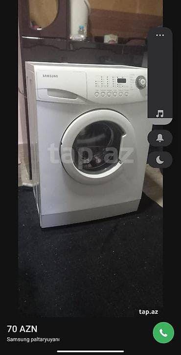 Няни, сиделки: Samsung paltaryuyan maşın - Ön yükləməli, klassik ağ korpus - — 1