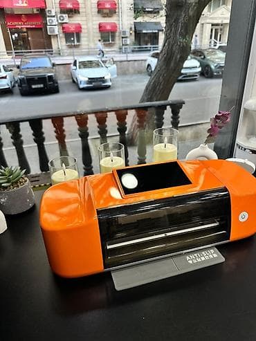 plotter: Portativ hidrogen vinil/ploter kəsici – sensor ekranlı, narıncı korpus — 2
