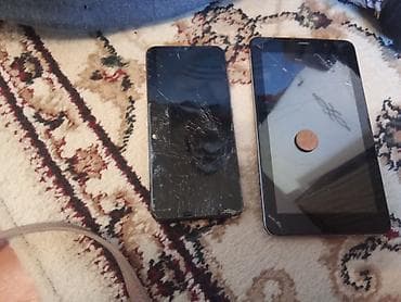 philips xenium x703: Realme 32 GB, rəng - Boz, Qırıq — 2