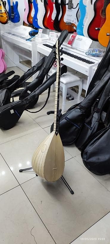 internet saz: Türk sazı, bağlama,uzunqol, uzunsap, qolu abanoz ağacından, kələbək — 1