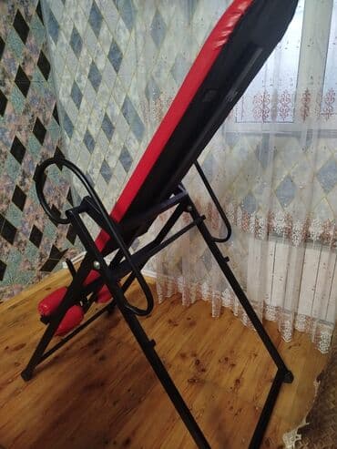 kürək trenajoru: Tərs asılma trenajoru (inversion table) - Səliqəli, möhkəm metal — 1