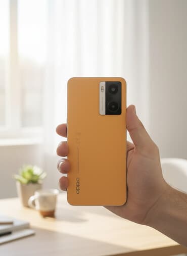 a20 telefon: Oppo A77 (Mediatek), 128 GB, rəng - Narıncı — 1