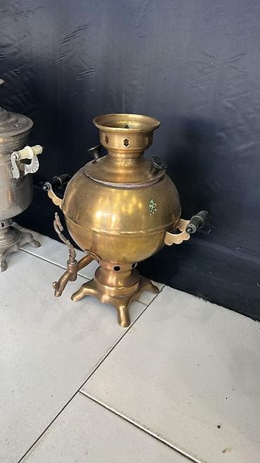 Misin samovar – klassik rus tipli kömür/odunla işləyən model.3 litir