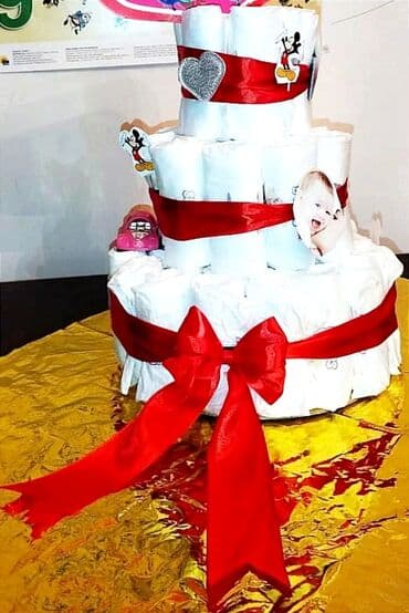 yeni doğulmuş uşaq ucun hədiyyə: 50 ededden ibaret 3 nömre predo pampers xonçası hediyyelik üçün ve ya — 2