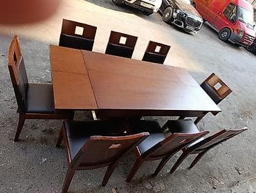 restoran ucun stol stul: Açılan Masa desti 8 oturacqla fısdiq ağacından çox keyfiyyətli — 1