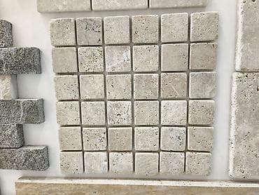 Təbii daş mozaika plitə - Material: təbii daş (bej/boz tonlarında lalafo.az -da Təbii daş mozaika plitə - Material: təbii daş (bej/boz tonlarında