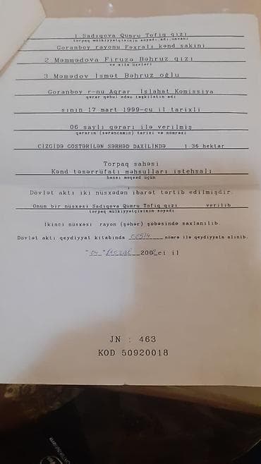 qaradağ rayonu: Kənd təsərrüfatı, Kupça (Çıxarış) — 3