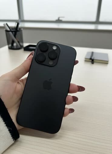 IPhone 16 Pro, 256 GB, Black Titanium, Zəmanət, Sənədlərlə