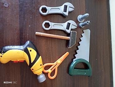 uşaqlar ucun metal konstruktor: Uşaq üçün plastik alət dəsti Tərkib: - Sarı-qara oyuncaq — 1
