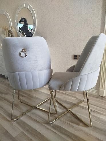 salon masasi: Qonaq otağı üçün, Qatlanmayan, rəng - Boz Stul — 1