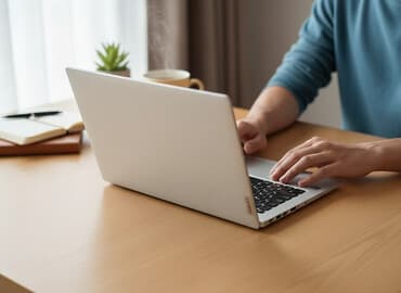 Lenovo noutbuku – gümüş rəngli korpus, tam ölçülü klaviatura və