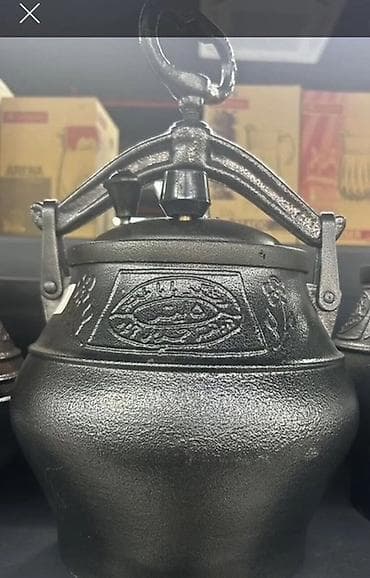 qazan qab: Qazan, rəng - Qara, Çuqun, 5 l — 2