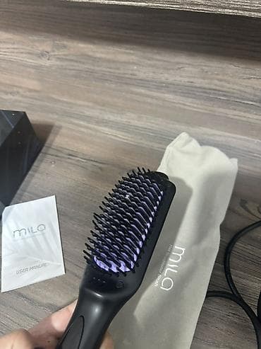 modio m19 5g: Mila Hair Straightener Brush – saç düzləşdirən daraq 2 defe istifade — 4