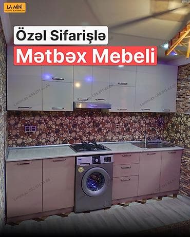 Özəl sifarişlə hazırlanmış mətbəx mebeli - Fərdi ölçü və layihə — 1