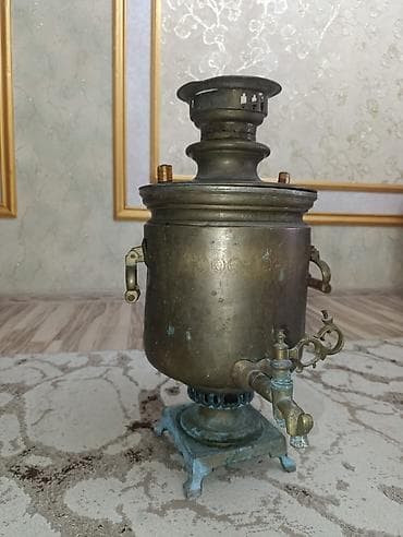 samavar qiyməti: Qədim samovar, 1870 il, Mis — 3