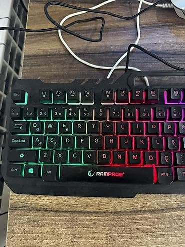 kablolar: Rampage GK cihazlı tam ölçülü oyun klaviaturası - Brend/model — 3