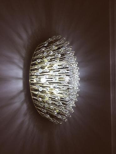 asma guzgu: Çılçıraq, 10 və daha çox lampa, Xrustal — 1