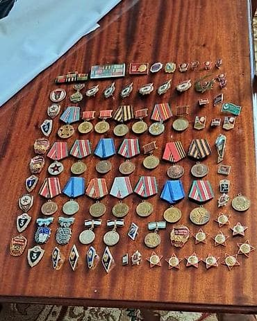 Sovet dövrünə aid böyük kolleksiya – orden, medal və nişanlar toplusu — 2