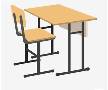 стол для ученика: Qonaq masası, Yeni, Açılmayan, Laminat, Dördbucaq masa — 11