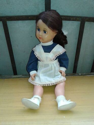 işlenmiş maşınlar: Куклы(SSSR). Комплект "Кукла - школьница с кроватью и стульями" — 2