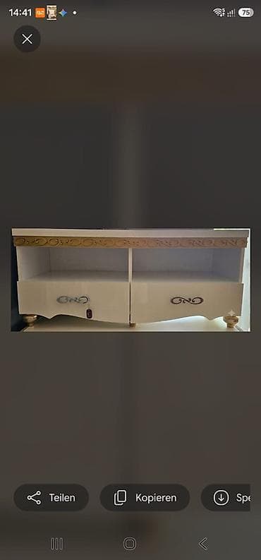 Ağ-qızıl dekorlu TV tumbası / Televizor altlığı təzə lalafo.az -da Ağ-qızıl dekorlu TV tumbası / Televizor altlığı təzə