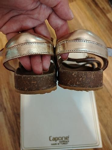 Игрушки: Цвет - Золотой Босоножки, Размер: 35, Для девочек — 4