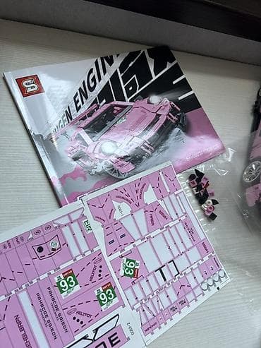sederek oyuncaq: Lego Konstruksiya maşın modeli – çəhrayı rəngdə idman kupe - Model — 4