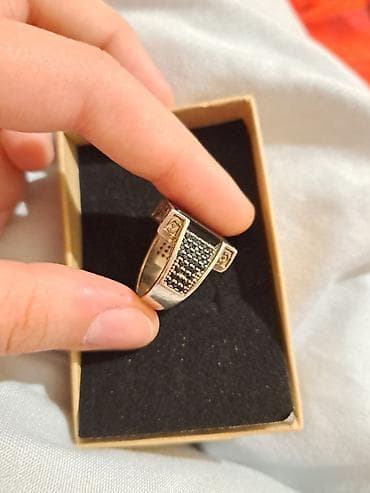 kişi gümüş üzük: Üzük, Gümüş, 875 Əyar — 3