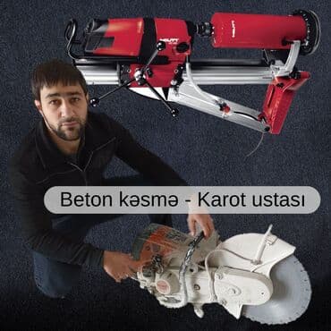 3 eded xoncali taxda qapi lazimdir: #Betonkesme #betondeşmə Beton kubik kərpic - dən kəsim deşim — 19