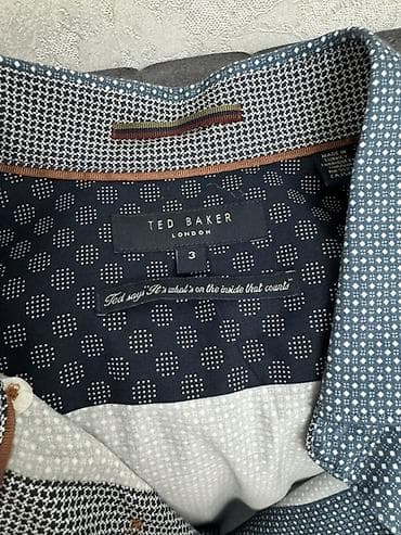 euro wolf utu: Köynək, Ted Baker London, M, rəng - Göy — 2